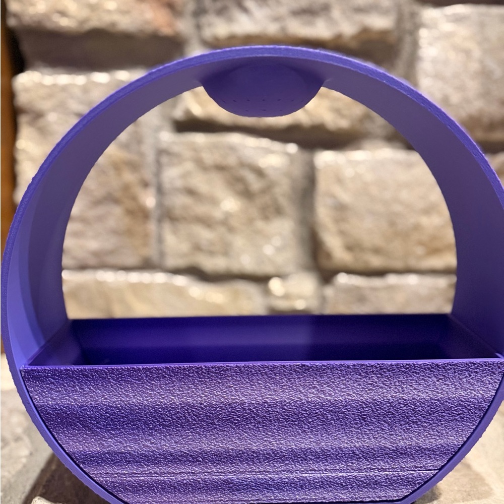 Purple Circular Rain Planter